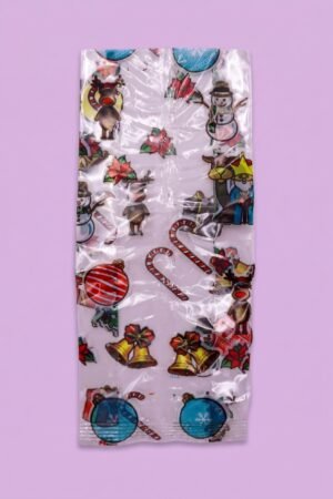 Bolsa de Celofán Navideña 10x23 cm
