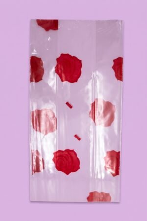 Bolsa de Celofán Peluchera Rosas 16x33.5 cm