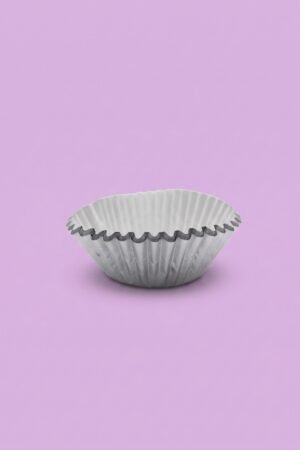 Capacillos de papel color plata para cupcakes y muffins, ideales para eventos, venta al mayoreo