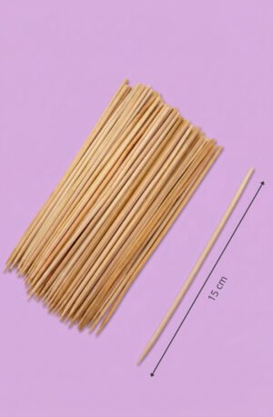 Palillo para brocheta de bambú 15 cm para cocina y repostería, venta al mayoreo
