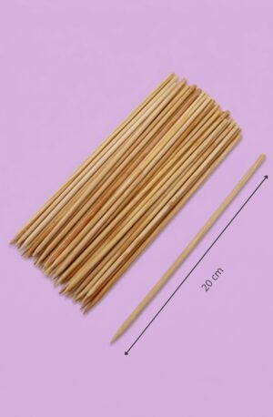 Palillo para brocheta de madera 20 cm para cocina y repostería, venta al mayoreo